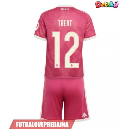 Lacne Dětský Futbalové dres Real Madrid Alexander-Arnold #12 2026-27 Krátky Rukáv - Tretina (+ trenírky)